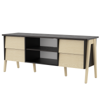 ТВ - тумба Сканди 150x45x62,1 см (дуб, венге)